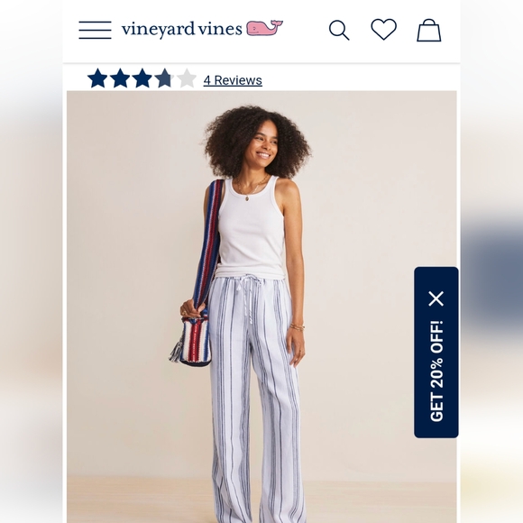 Vineyard Vines Linen Pants Size Small - Picture 8 of 8